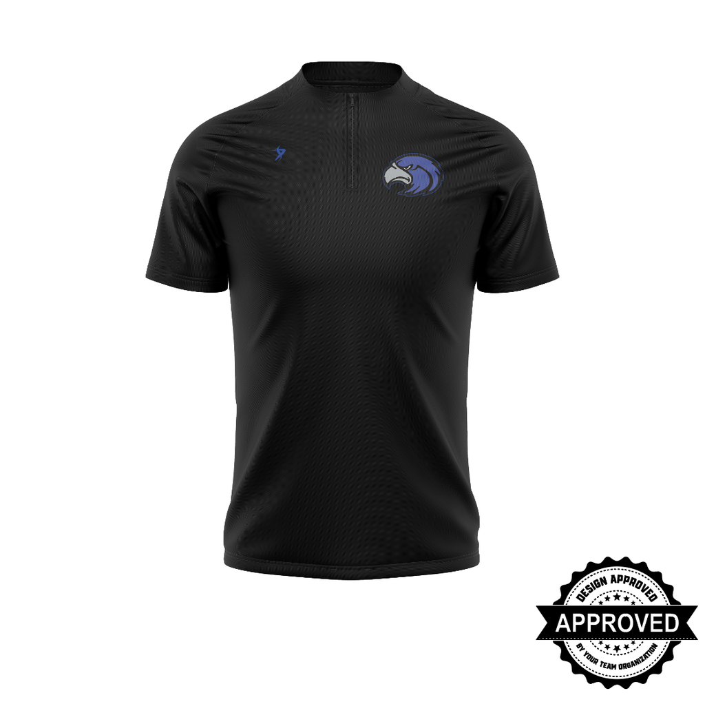 Mount Vernon - Enola | Black 1/4 Zip Jacket (Short Sleeve)