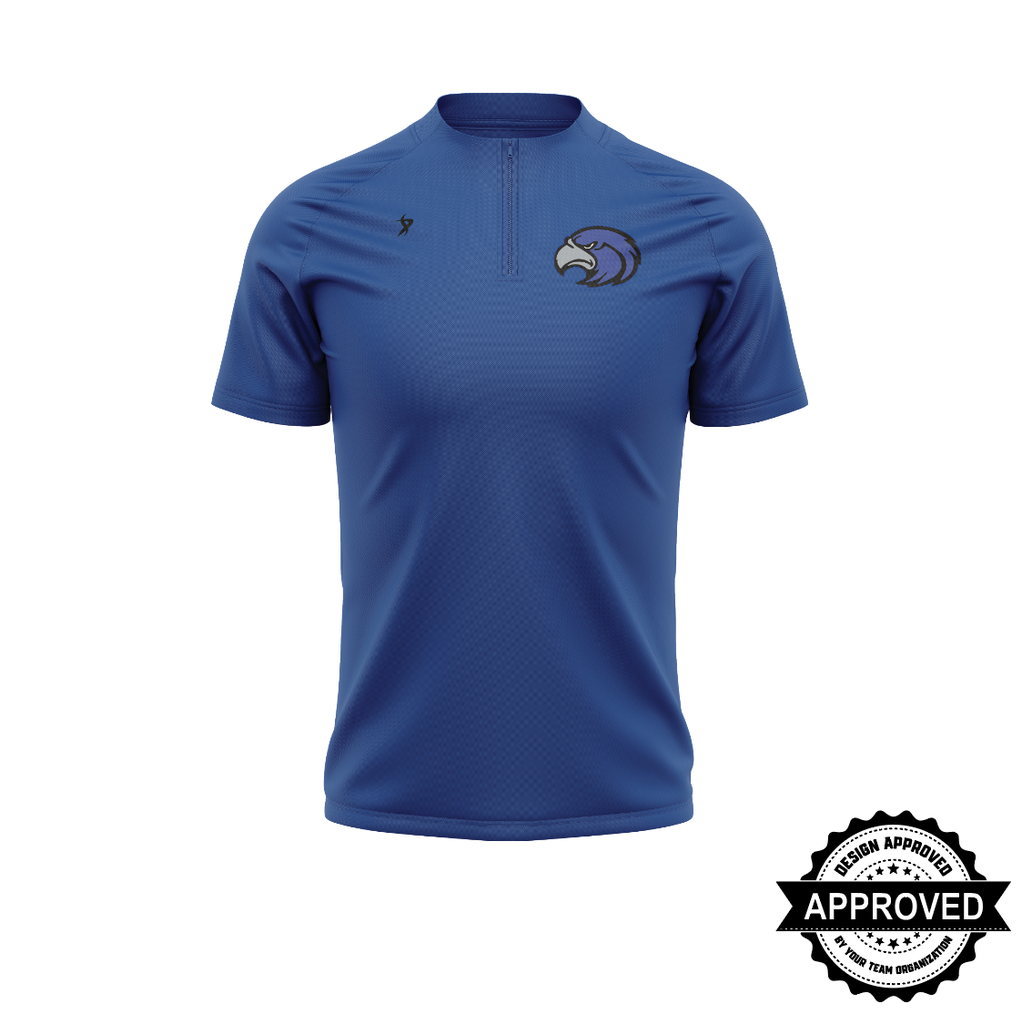 Mount Vernon - Enola | Royal Blue 1/4 Zip Jacket (Short Sleeve)