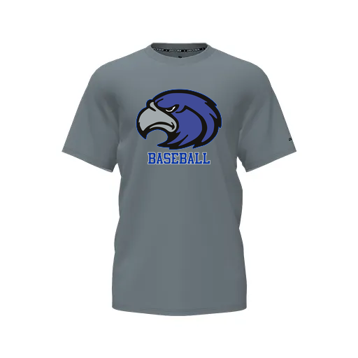 [CUS-DFW-TEES-PER-CNK-SSL-GRY-AS-LOGO1] Decker Adult Performance T-Shirt - Short Sleeve (Gray, Adult S, Logo 1)