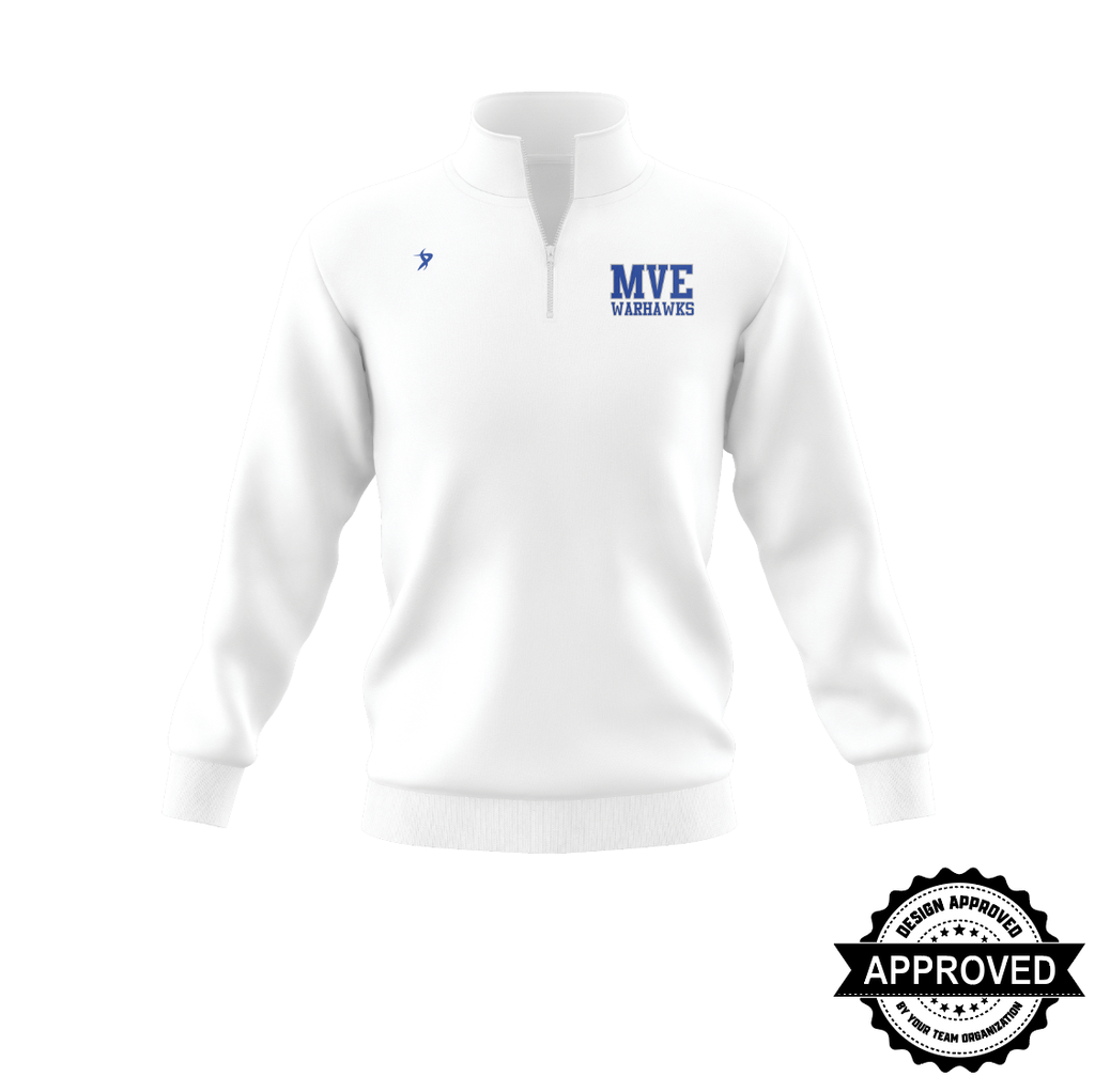 Mount Vernon - Enola | White 1/4 Zip Jacket (Long Sleeve)