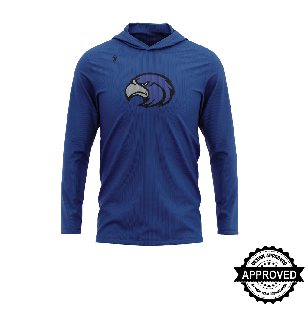 Mount Vernon - Enola | Royal Blue Shooting Shirts (Long Sleeve, Hooded)